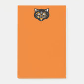  Klassieke zwarte kat-vlakken Post-it® Notes (Voorkant)