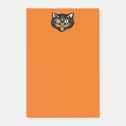  Klassieke zwarte kat-vlakken Post-it® Notes (Voorkant)