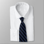 Klassieke zwarte marine Stripes Solid Color Stropdas<br><div class="desc">Elegant zwarte en marine indigo blauwe gestreepte stropdas. Dun,  zwart,  verticaal strepen,  kikkervisnetontwerp voor mannen.</div>