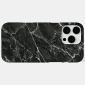 Klassieke zwarte marmer Case-Mate iPhone case (Achterkant (horizontaal))