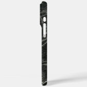 Klassieke zwarte marmer Case-Mate iPhone case (Achterkant / Links)