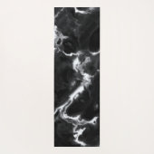 Klassieke zwarte marmer grijs wit, aangepast yogamat (Achterkant)