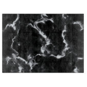 Klassieke zwarte marmer patroon grijs, aangepast d snijplank (Voorkant)