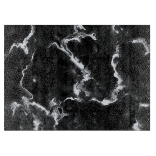 Klassieke zwarte marmer patroon grijs, aangepast d snijplank (Voorkant)