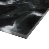 Klassieke zwarte marmer patroon grijs, aangepast d snijplank (Hoek)