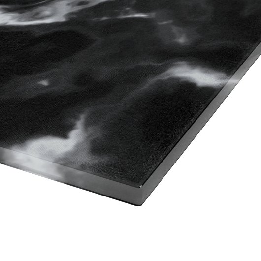 Klassieke zwarte marmer patroon grijs, aangepast d snijplank (Hoek)