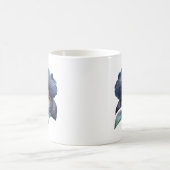 Klassieke zwarte orchidee koffie mok (Center)