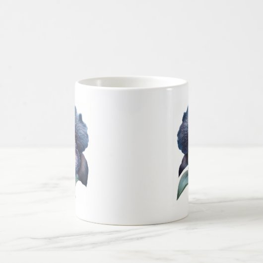 Klassieke zwarte orchidee koffie mok (Center)