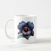 Klassieke zwarte orchidee koffie mok (Links)