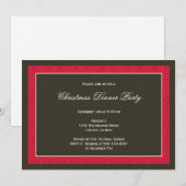 Klassieke zwarte panelen rode demasker lijst vakan kaart (Voorkant / Achterkant)