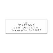 Klassieke zwarte traditionele bruiloft zelfinktende stempel (Design)