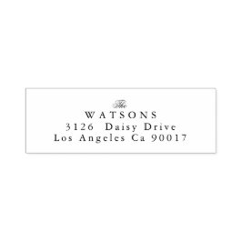 Klassieke zwarte traditionele bruiloft  zelfinktende stempel