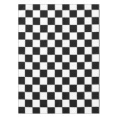 Klassieke zwarte & witte cheques tafelkleed (Voorkant)