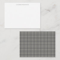 Klassieke Zwarte Witte Gingham Plaid Bruiloftsfees