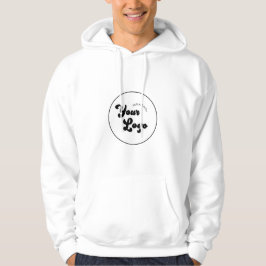 Klassieke zwarte & witte Logo Business Promotie Hoodie