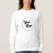 Klassieke zwarte & witte Logo Business Promotie Trui (Voorkant)