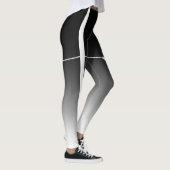 Klassieke zwarte witte ombre-Leggings Leggings (Rechts)