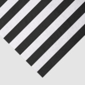 Klassieke zwarte & witte strepen tissuepapier (Detail)