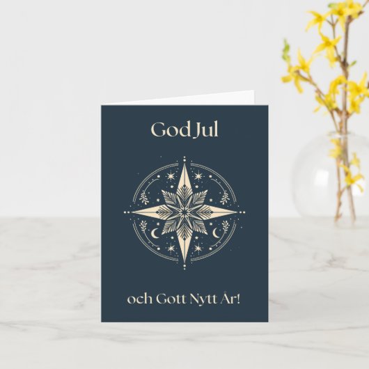 Klassieke Zweedse Kaart (Gele Bloem)