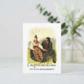 Klassieke Zweedse traditionele felicitaties verlov Briefkaart (Staand voorkant)