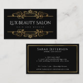 Klassieke  zwenken Faux Gold Foil aangepast Visitekaartje (Voorkant / Achterkant)