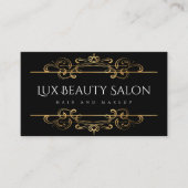 Klassieke  zwenken Faux Gold Foil aangepast Visitekaartje (Voorkant)