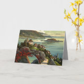 Klassieke Zwitserse Reisillustratie Kunst Kaart (Gele Bloem)