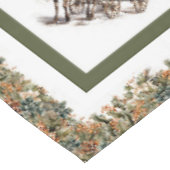 klassieker groen goud Rendier en slee Tafelkleed (Gekanteld)