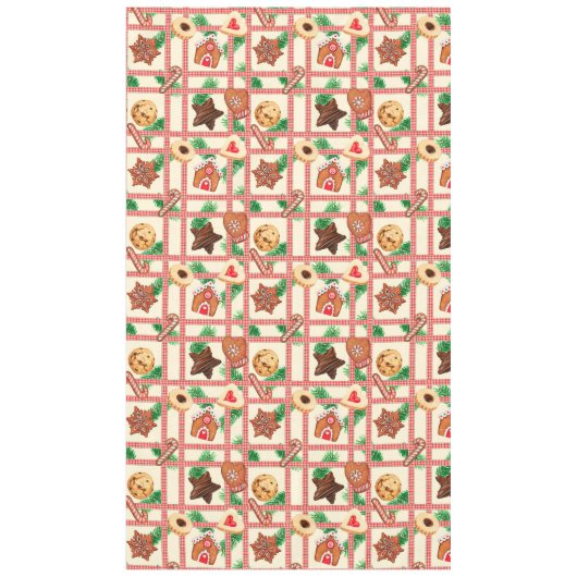 klassieker Kerst peperkoekjes Tafelkleed (Voorkant)