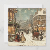 Klassieker Londense Winter Feestdagenkaart (Voorkant)