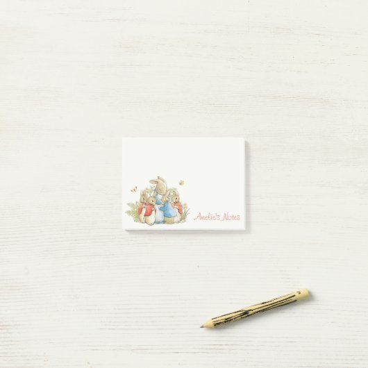 Klassieker Peter het Konijn Beatrix Potter Sweet Post-it® Notes (Op bureau)