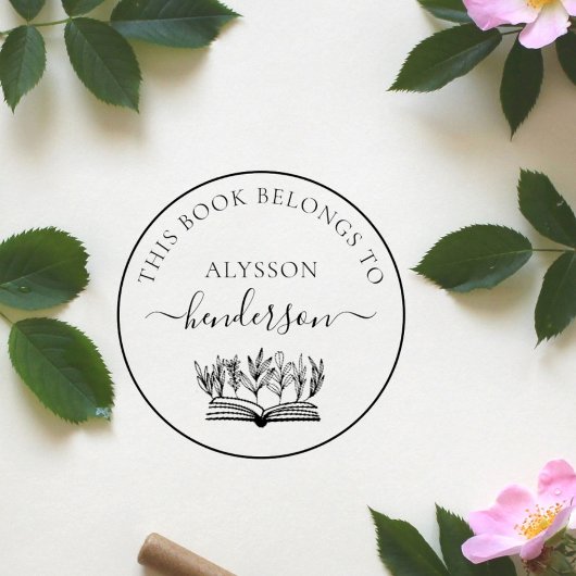 Klassieker uit de bibliotheek Botanisch boek Custo Rubberstempel