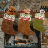  klassieker William Morris Green Red Kleine Kerstsok