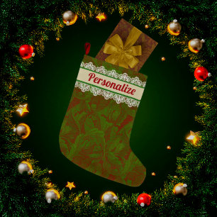  klassieker William Morris Holiday Personalize Grote Kerstsok