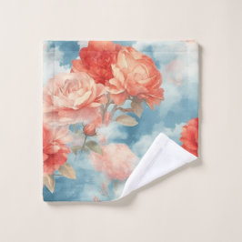 Klassiekers - engelachtige roze en rode rozen in z bad handdoek