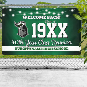 Klassiekleur Klas Reünie Welkomstbanner Spandoek