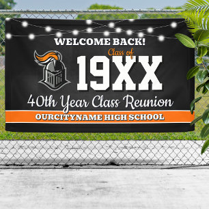 Klassiekleur Klas Reünie Welkomstbanner Spandoek