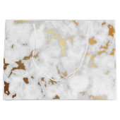 Klassige gouden marmeren steen groot cadeauzakje (Voorkant)