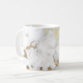 Klassige gouden marmeren steen koffiemok (Voorkant links)
