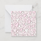 Klassikamer Eend Bubbelbad Hartjes Valentijn Notitiekaartje (Achterkant)