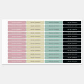 Klassikamer Pastels Kleurige Meisje Kleur Gecodeer Labels (Vel)