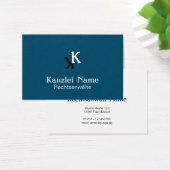 Klassisch blau  visitekaartje (Bureau)