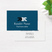 Klassisch blau  visitekaartje (Bureau)