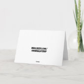KLASSISCHE AUTO BIRTHDAY CLASSCARD KAART (Achterkant)