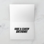 KLASSISCHE AUTO BIRTHDAY CLASSCARD KAART (Binnen)