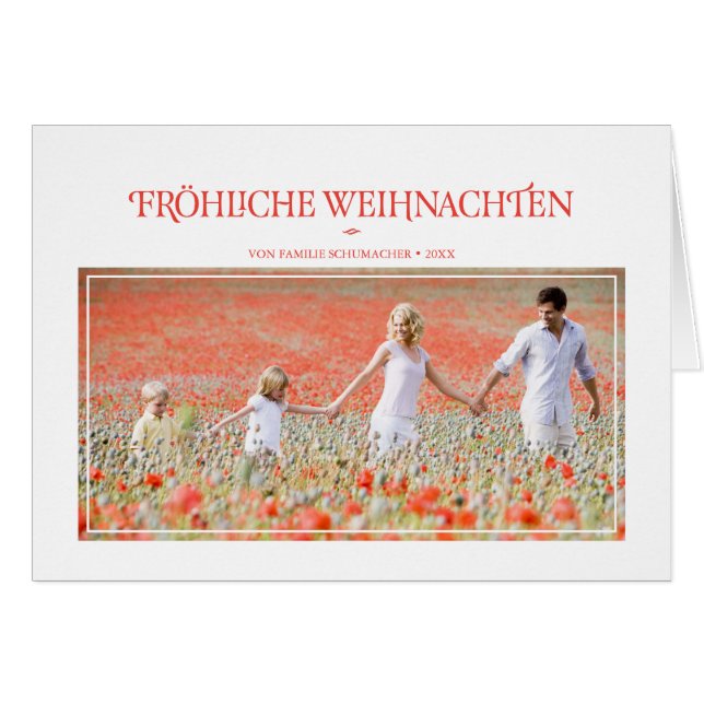 Klassische Feiertags-Gruß (Voorkant Horizontaal)