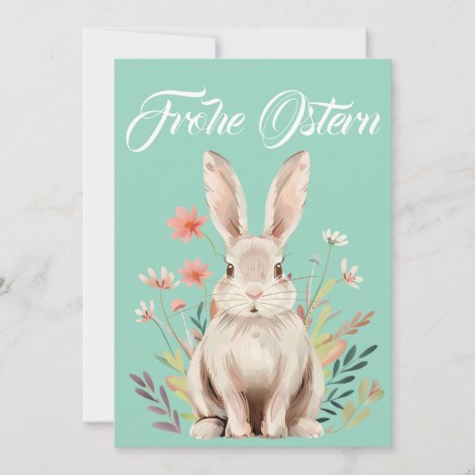 Klassische Osterkarte "Frohe Ostern" Feestdagenkaart (Voorkant)