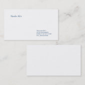 Klassische Visitenkarte Visitekaartje (Voorkant / Achterkant)