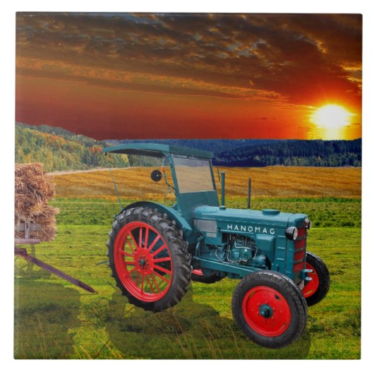 Klassischer Trecker Hanomag R22 Tegeltje (Voorkant)