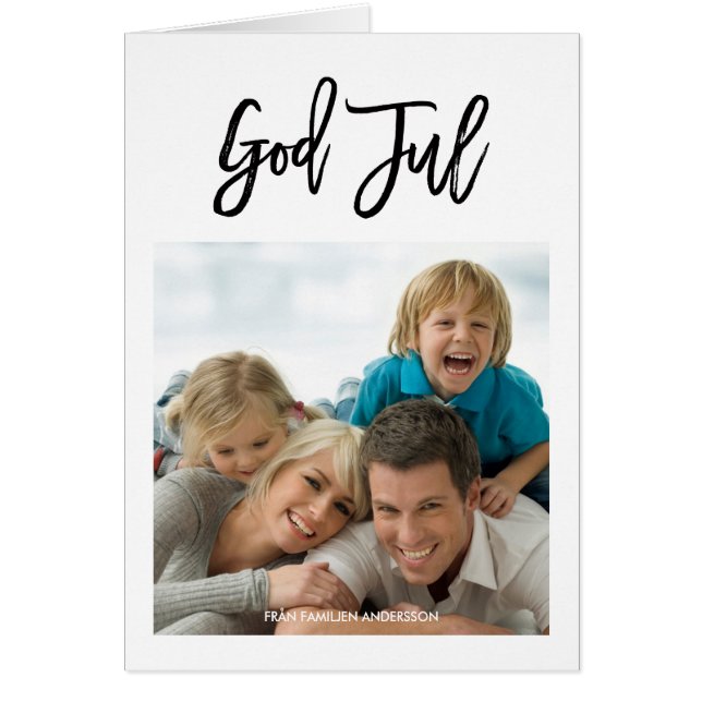 Klassisk jul fotohälsnings (Voorkant)